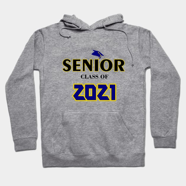 Senior Class of 2021 Blue and Yellow Graphic Design